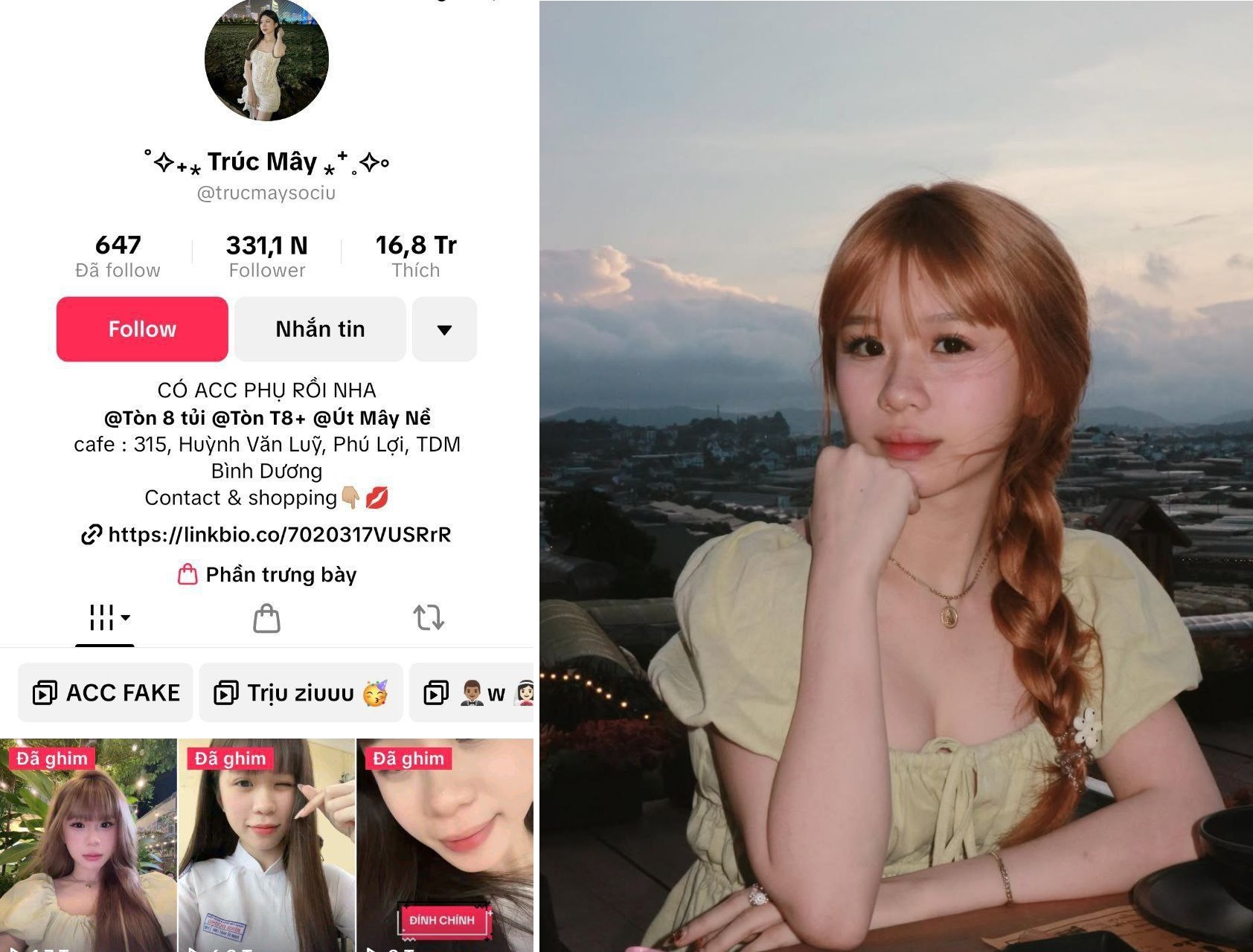 Lộ sex tiktoker Trúc Mây gợi cảm táo bạo